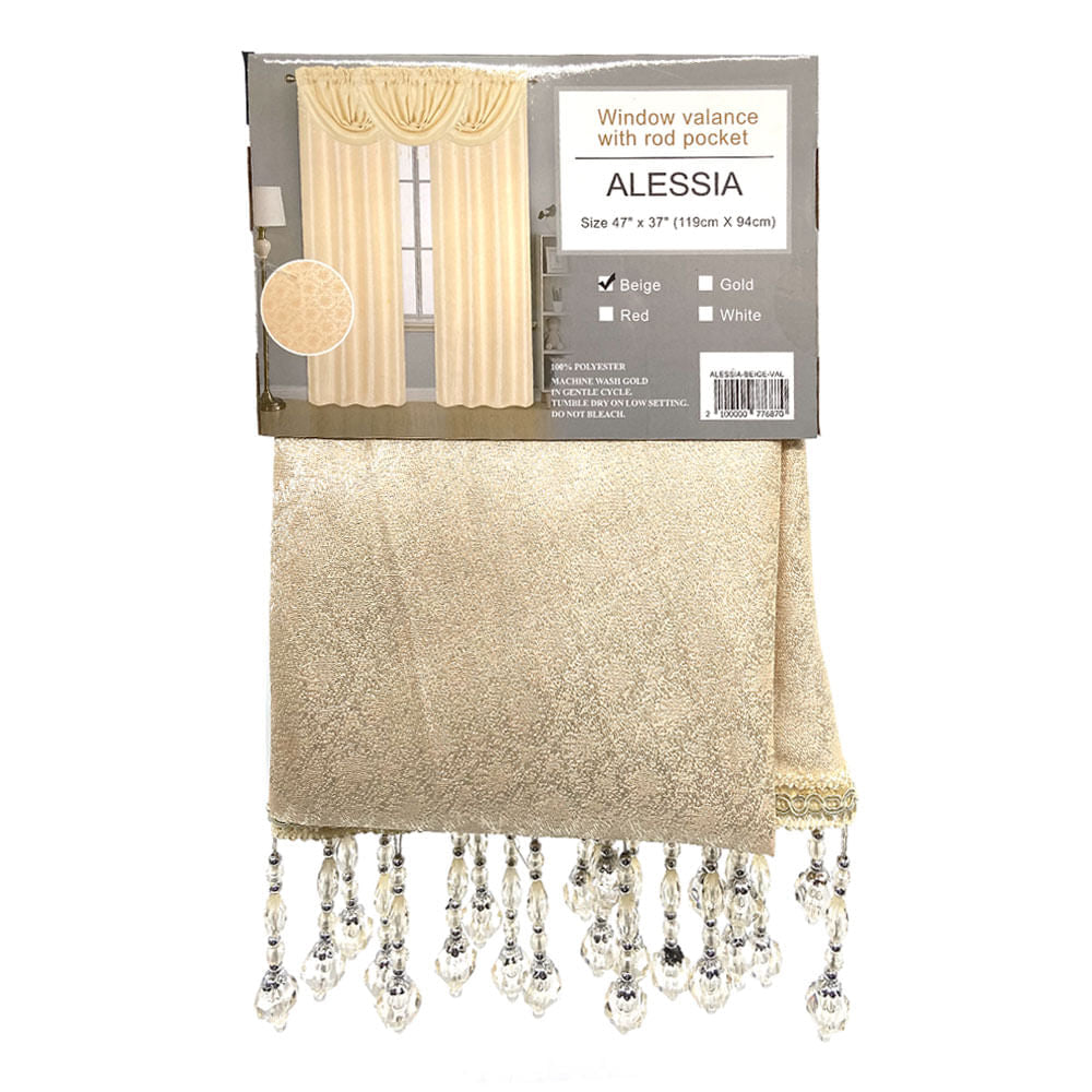 Cenefa Home Elegance Alessia 47" x 37" - Beige