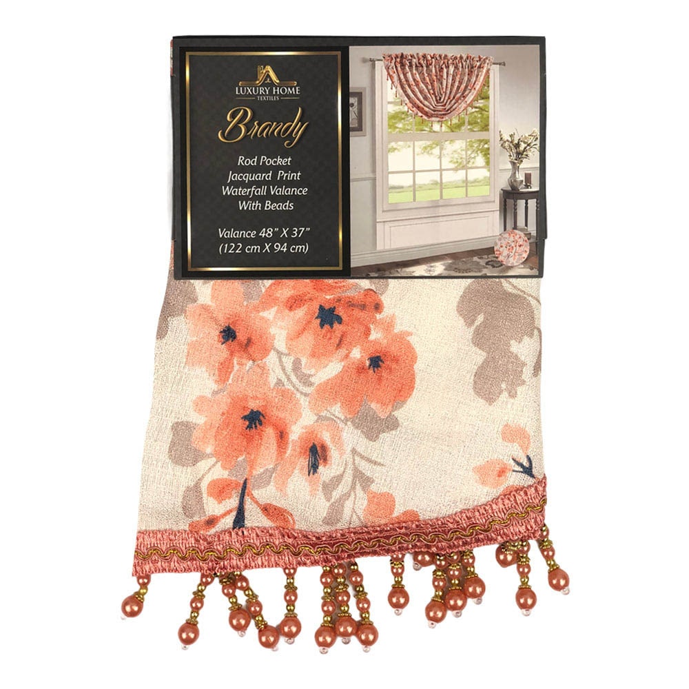 Cenefa Luxury Brandy Estampada 48" x 37" - Coral