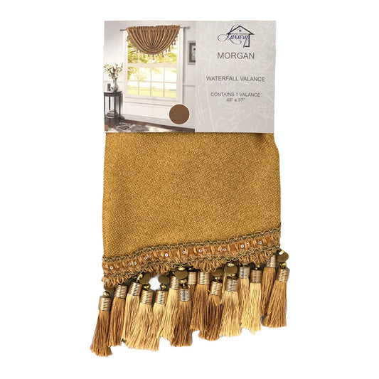 Cenefa Luxury Morgan Rodpocket 48" x 37" - Mostaza