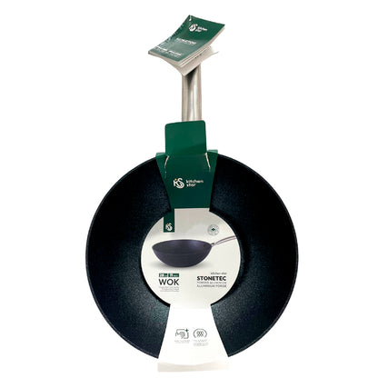 Wok 28 CM Antiadherente Kitchen Star - Home Elegance