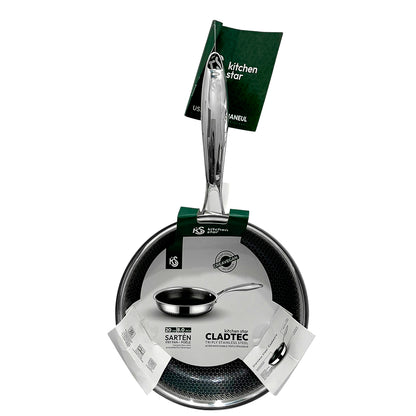 Sartén 20 CM Antiadherente Acero Inoxidable Kitchen Star - Home Elegance