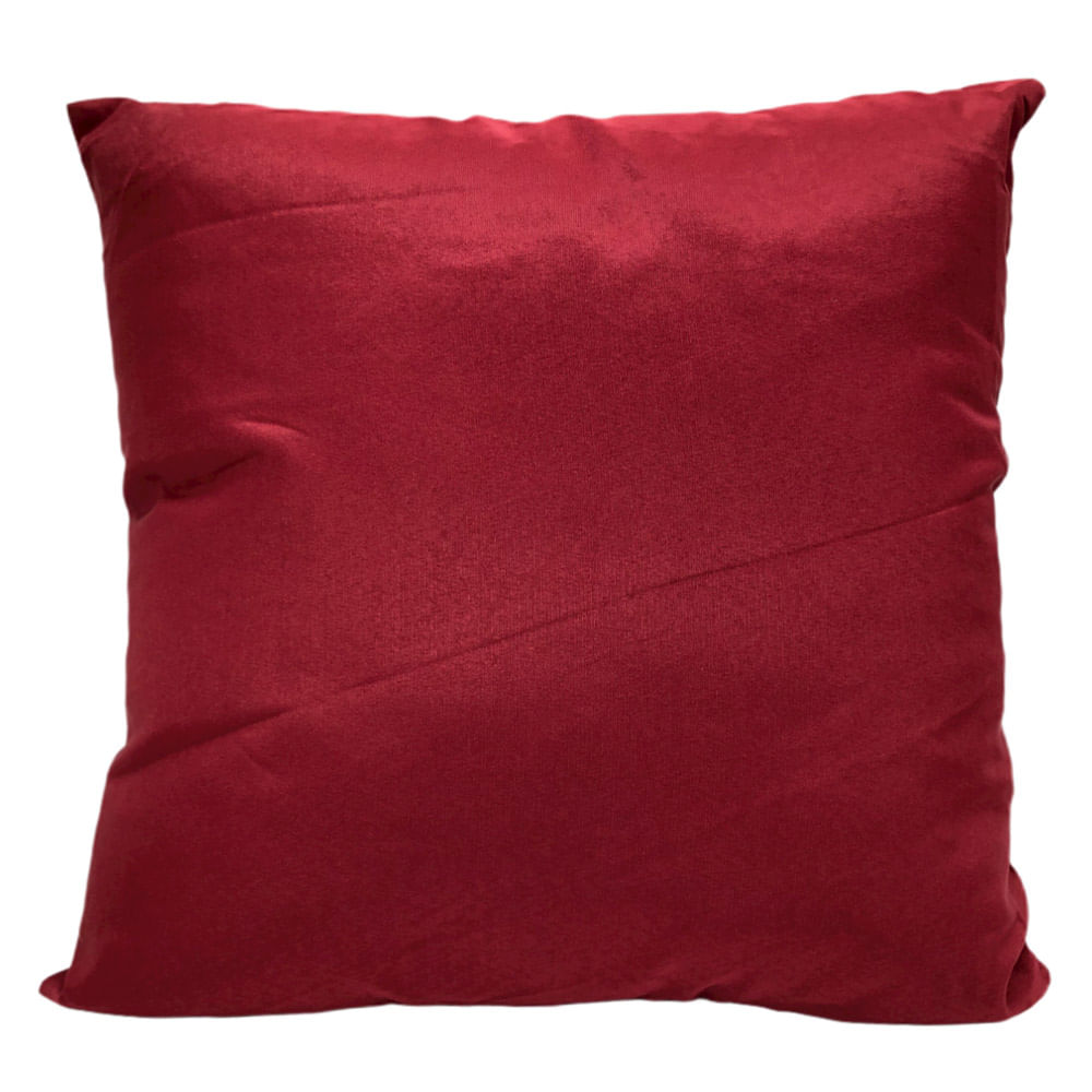Cojín Decorativo Home Elegance Queens 43cm x 43cm - Rojo oscuro