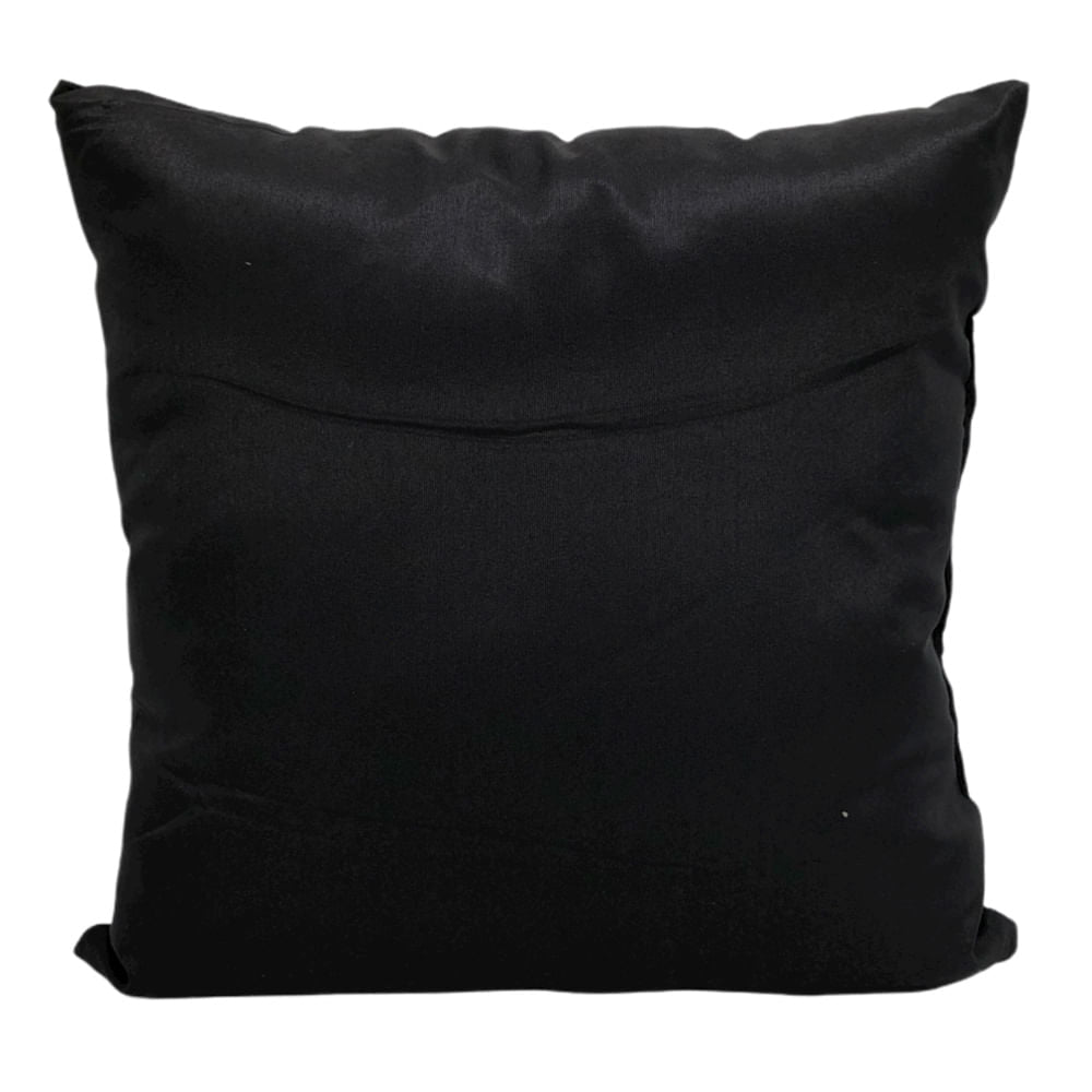 Cojín Decorativo Home Elegance Queens 45cm x 45cm - Negro
