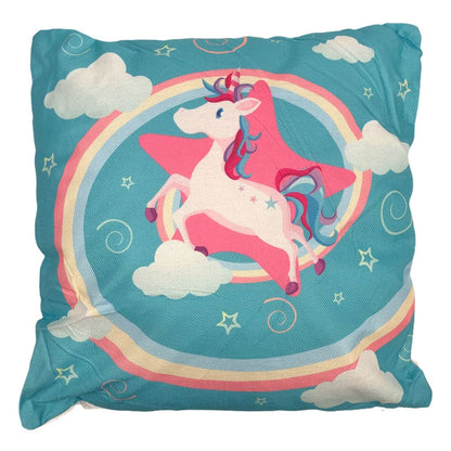 Cojín Home Elegance Infantil Unicornio 17.7" x 17.7" - Multicolor - Surtido