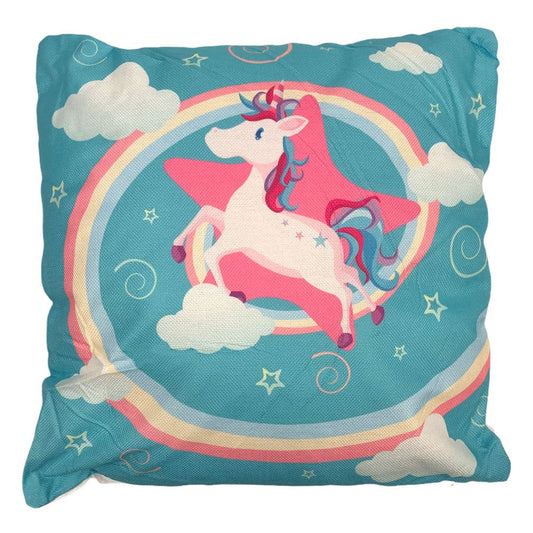 Cojín Home Elegance Infantil Unicornio 17.7" x 17.7" - Multicolor - Surtido