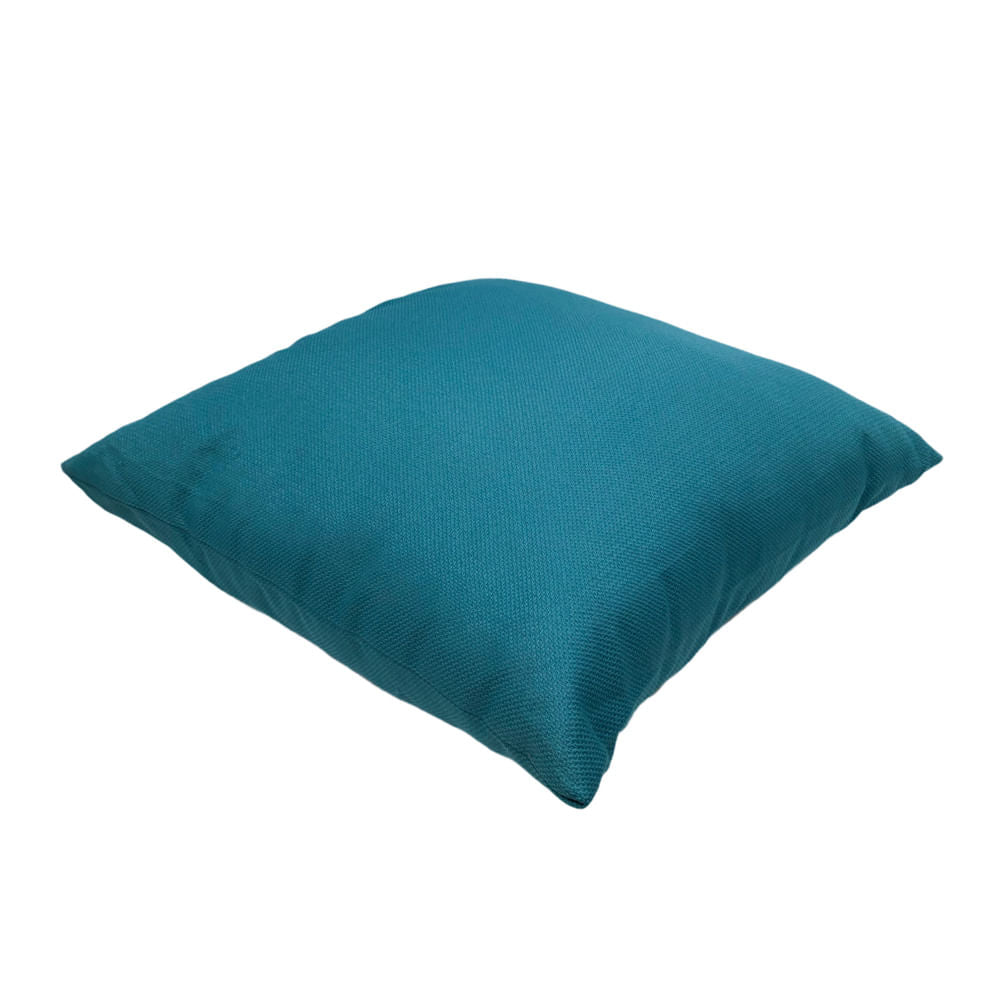Cojín Home Elegance Istanbul 43 cm x 43 cm - Aguamarina oscuro