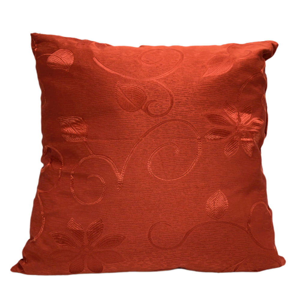 Cojín Decorativo Home Elegance Sochi de 45 cm x 45 cm - Naranja