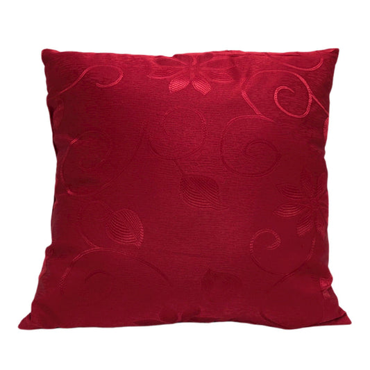 Cojín Decorativo Home Elegance Sochi de 45 cm x 45 cm - Rojo oscuro