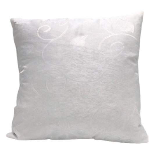 Cojín Decorativo Home Elegance Sochi de 45 cm x 45 cm - Blanco