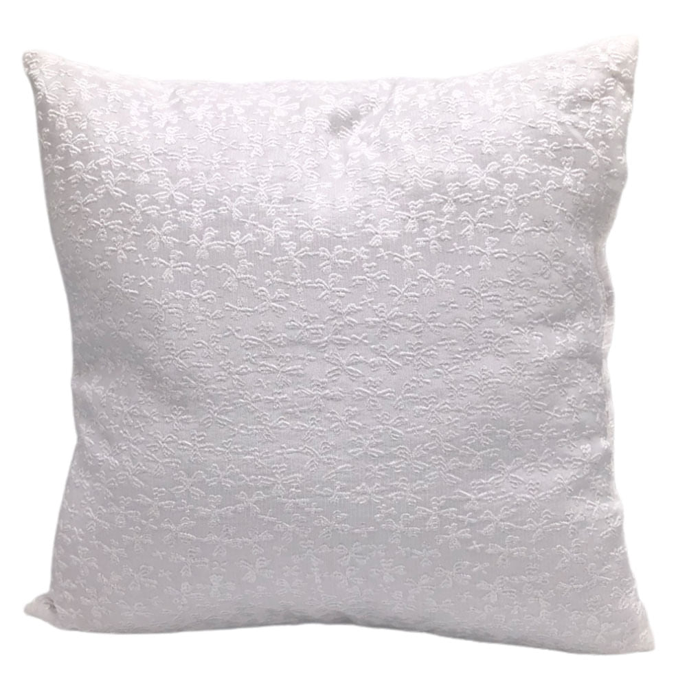 Cojín Decorativo Home Elegance Bilbao 45cm x 45cm - Blanco