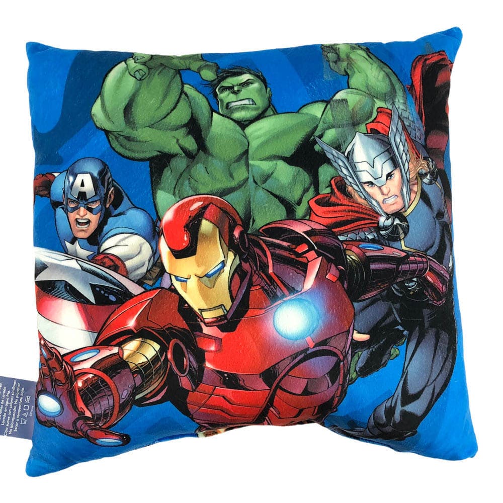 Cojín Infantil Disney Avengers 45 cm x 45 cm - Azul