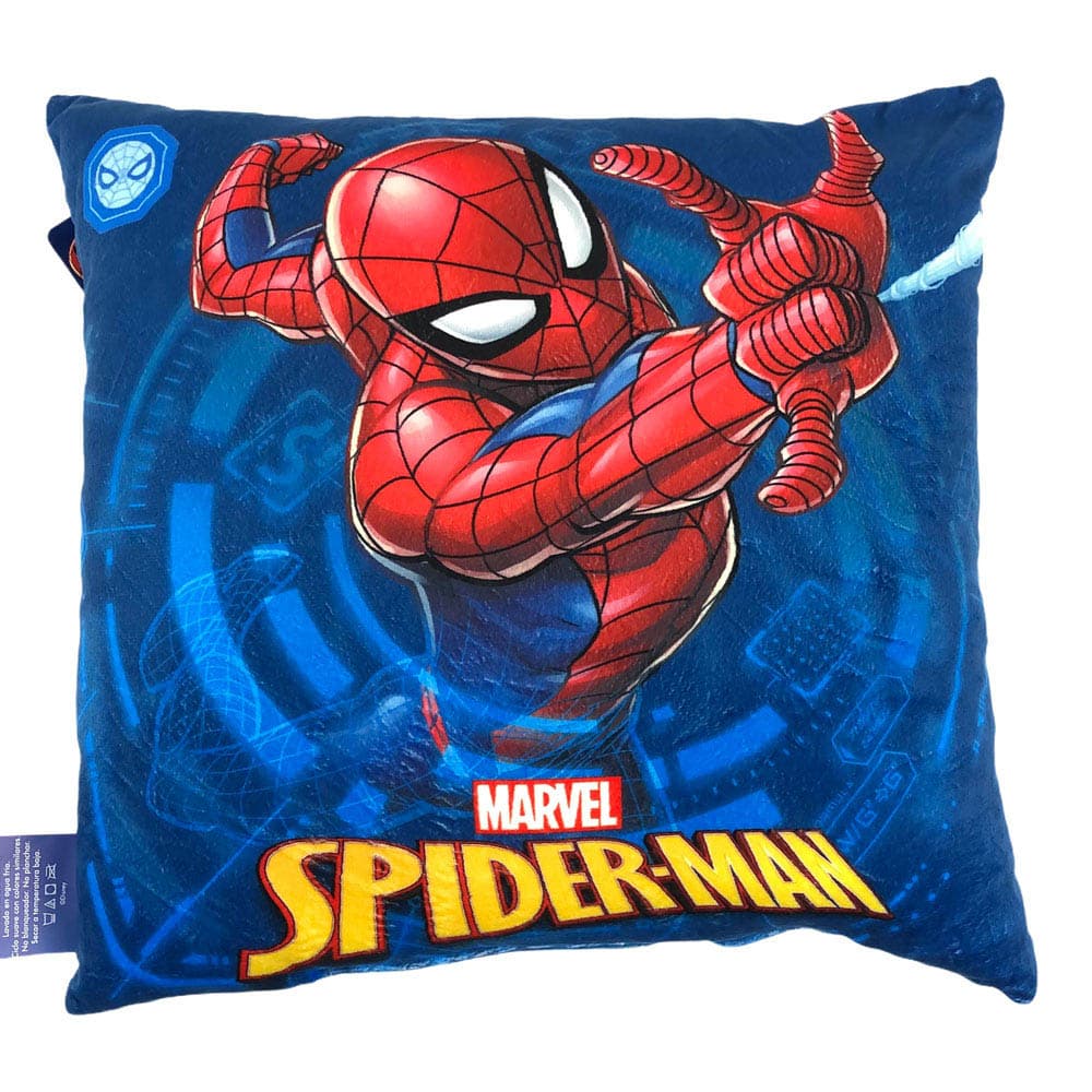 Cojín Infantil Disney Spiderman 45 cm x 45 cm - Azul