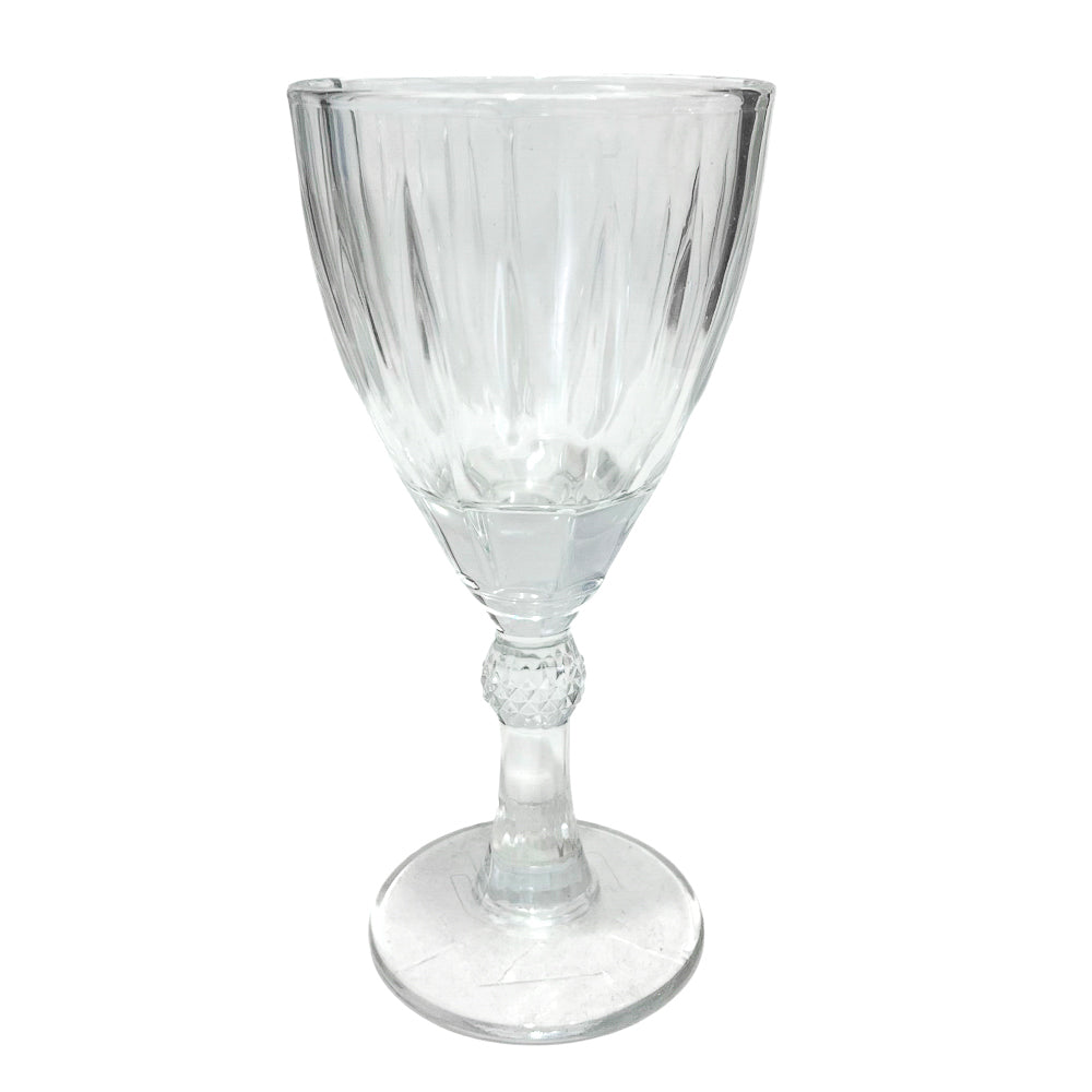 Copa de vidrio transparente Home Elegance de 18 cm para agua.
