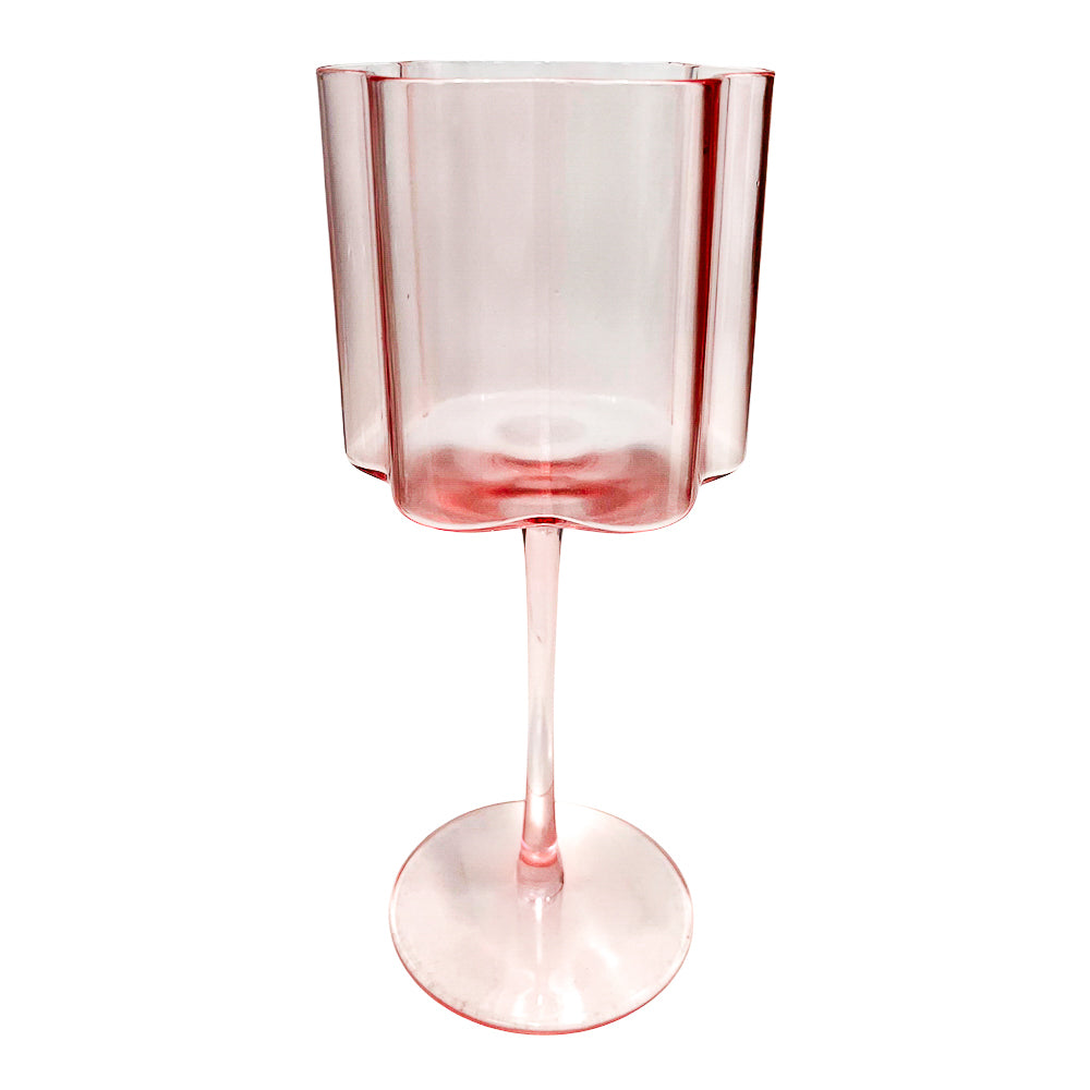 Copa de vidrio Pink Home Elegance de 20 cm.