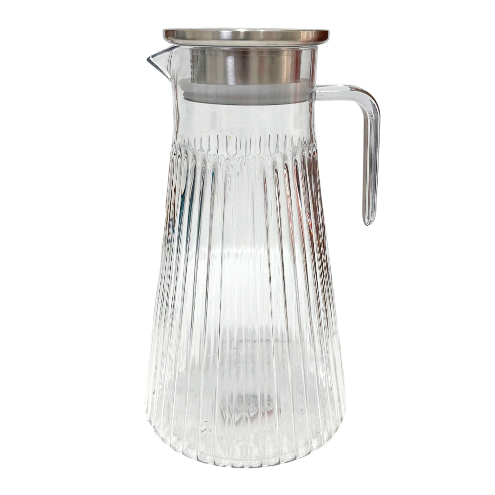 Jarra de acrílico transparente de 2.5 litros con tapa de aluminio Home Elegance