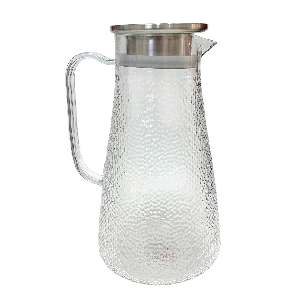 Jarra de acrílico transparente de 2.5 litros con tapa de aluminio Home Elegance