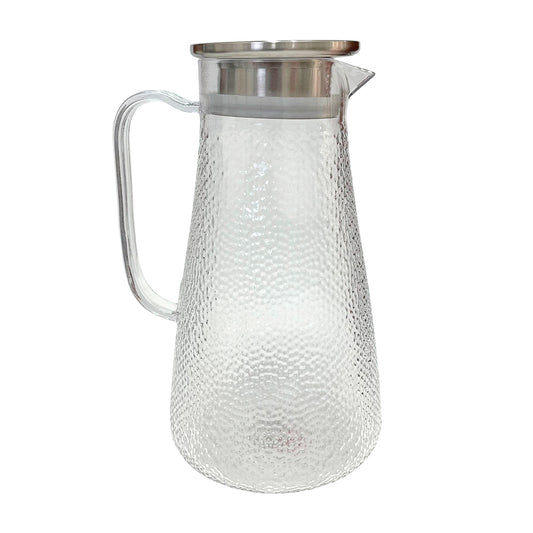 Jarra de acrílico transparente de 2.5 litros con tapa de aluminio Home Elegance