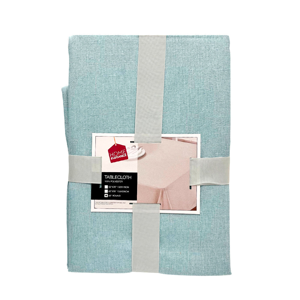 Mantel redondo surtido Home Elegance de 60 pulgadas.
