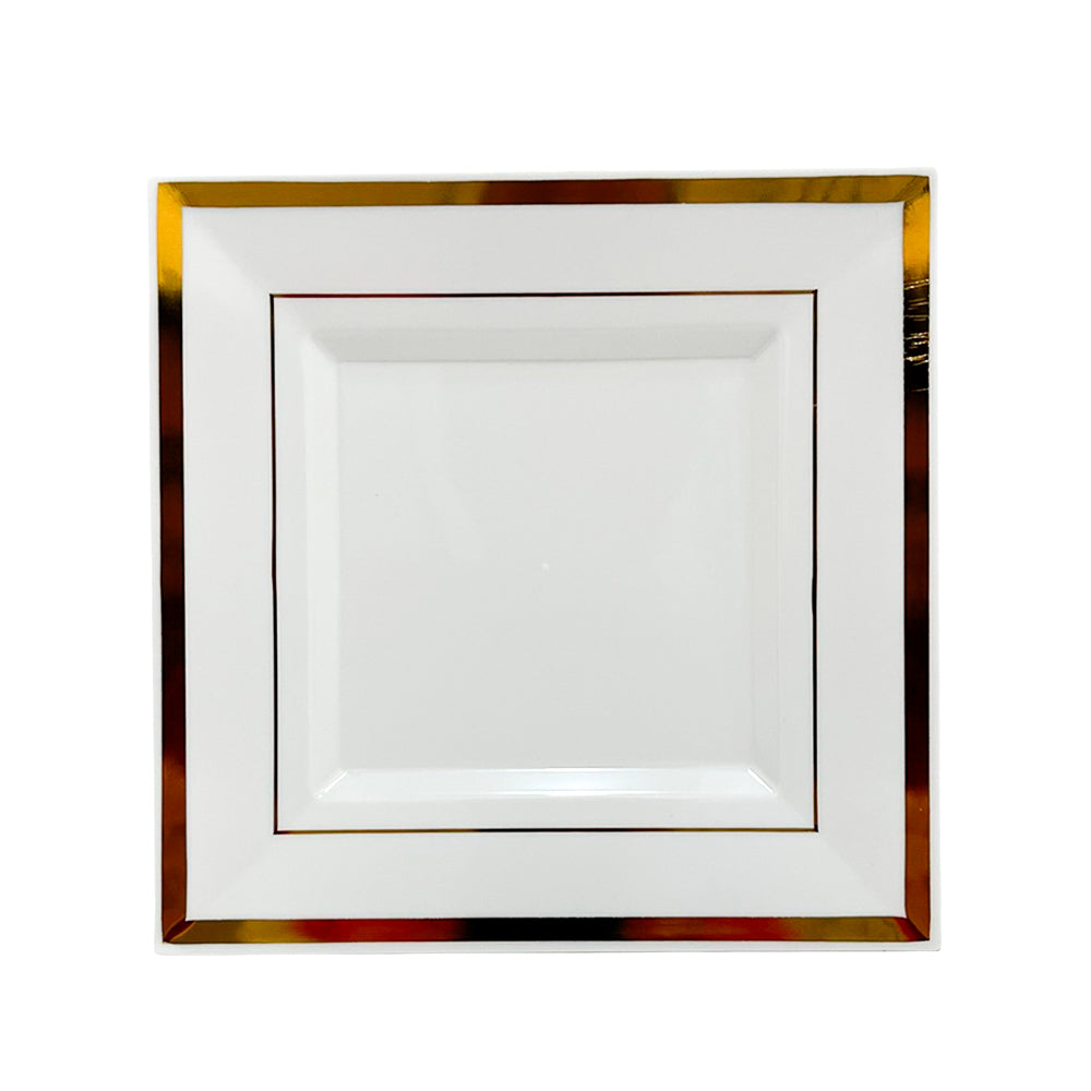 Plato Desechable Home Elegance - Cuadrado - 18 cm - 10 Piezas