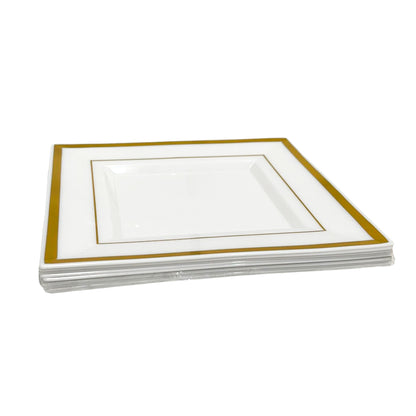 Plato Desechable Home Elegance - Cuadrado - 18 cm - 10 Piezas
