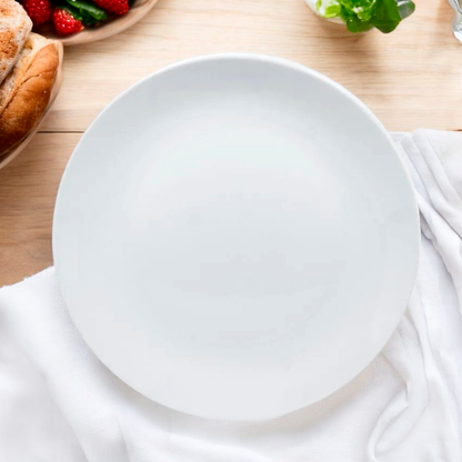 Plato Llano Elegance Party - 7.5in - White - 10 Piezas
