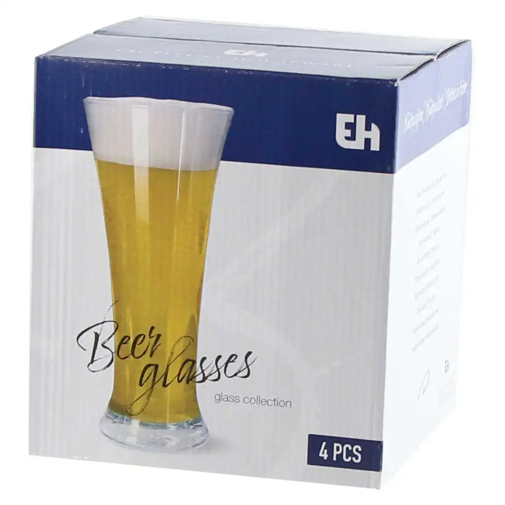 Vasos Cerveceros de Vidrio Set 4 Piezas Koopman - KOOPMAN - 10989843