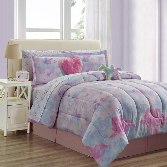 Comforter Dream Unicornio Home Accents Set 9 Piezas - TWIN