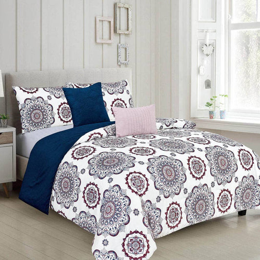 Comforter Rt Designer Faith Reversible 5 Piezas - KING