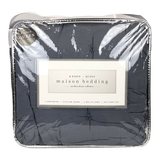 Comforter Crest Home Monica Gris - Queen