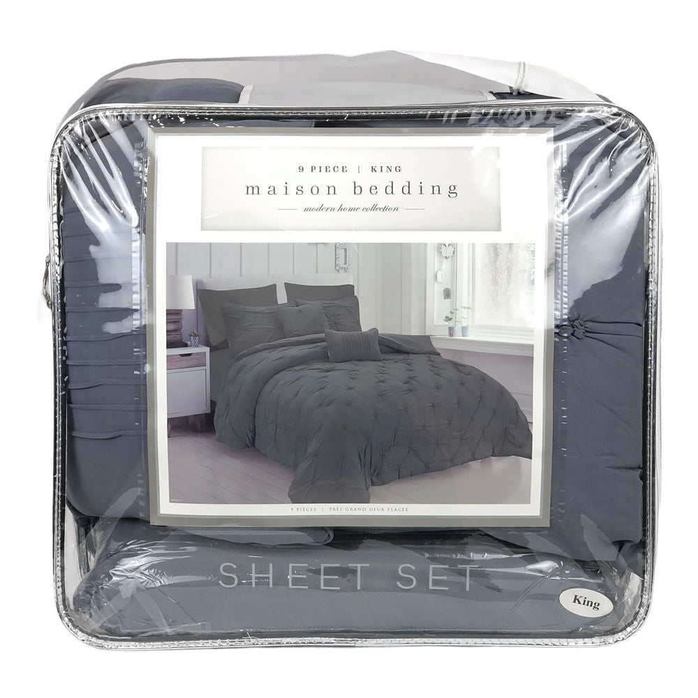 Comforter Crest Home Monica Gris - King