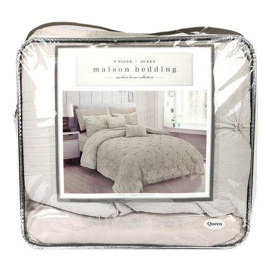 Comforter Crest Home Monica Beige - Queen