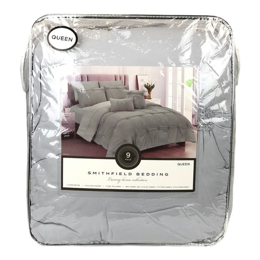 Comforter Crest Home Kenwood Gris Claro - Queen