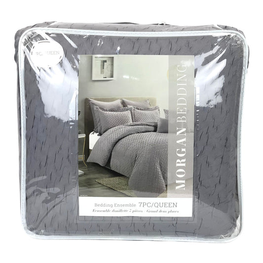 Comforter Crest Home Morgan Gris - Queen