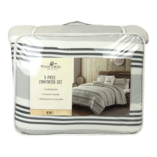 Comforter Sl Home Fashion 5 Piezas Marfil - King