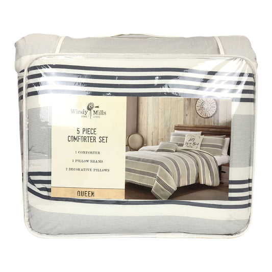Comforter Sl Home Fashion 5 Piezas Azul - Queen