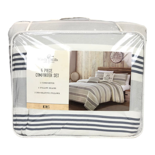 Comforter Sl Home Fashion 5 Piezas Azul - King