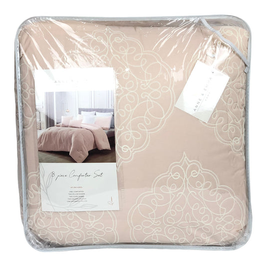 Comforter Sl Home Fashion Reese 8 Piezas Trigo - Queen