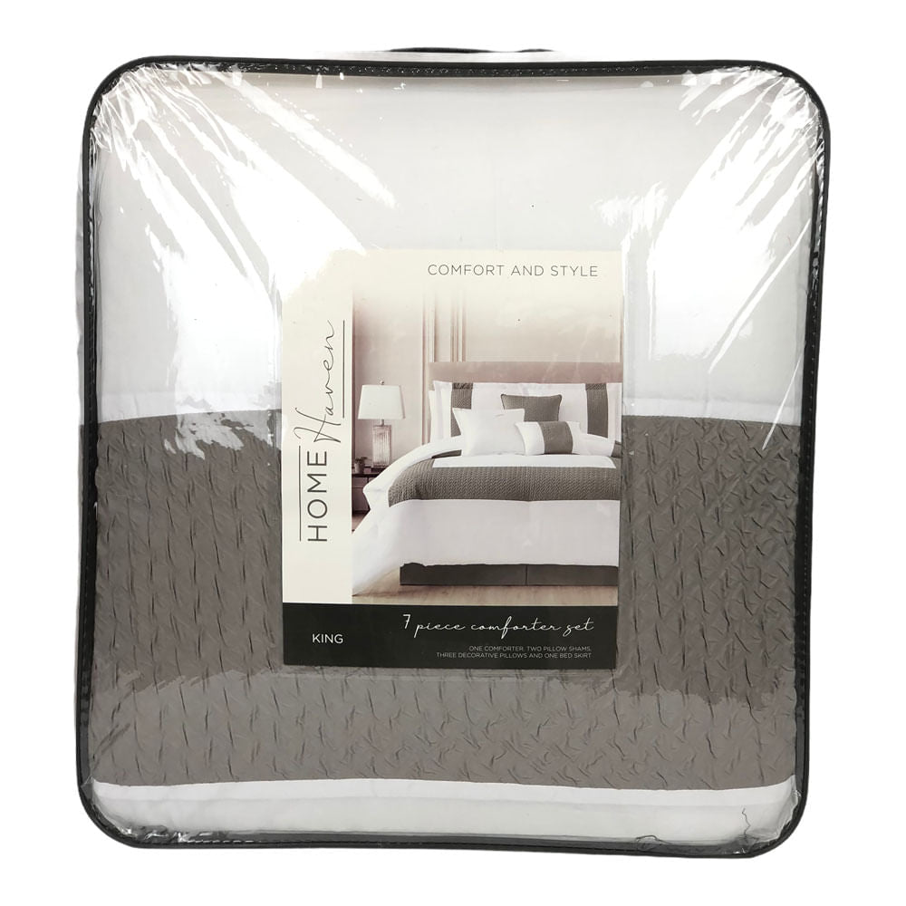 Comforter Sl Home Fashion Berdelli 7 Piezas Blanco - King