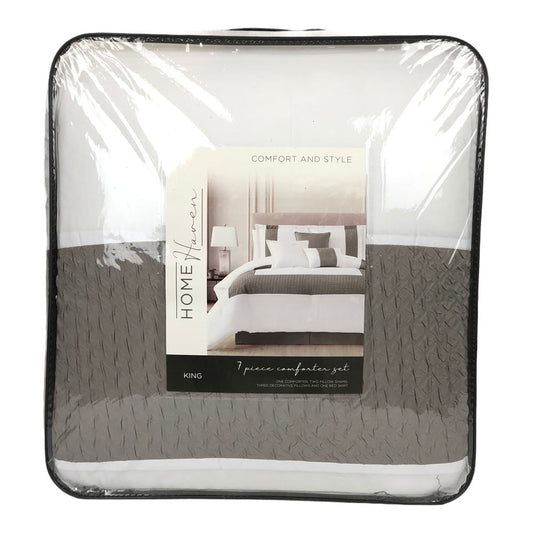 Comforter Sl Home Fashion Berdelli 7 Piezas Blanco - King