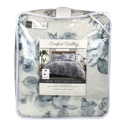 Comforter Sl Home Fashion Alba Azul - King