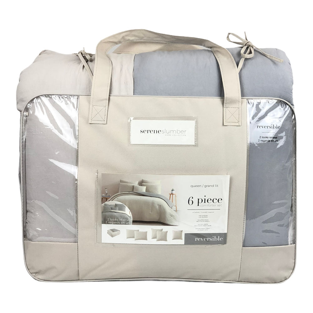 Comforter Sl Home Fashion Mallory Gris Claro - Queen