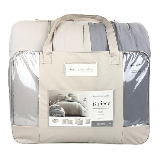 Comforter Sl Home Fashion Mallory Gris Claro - King