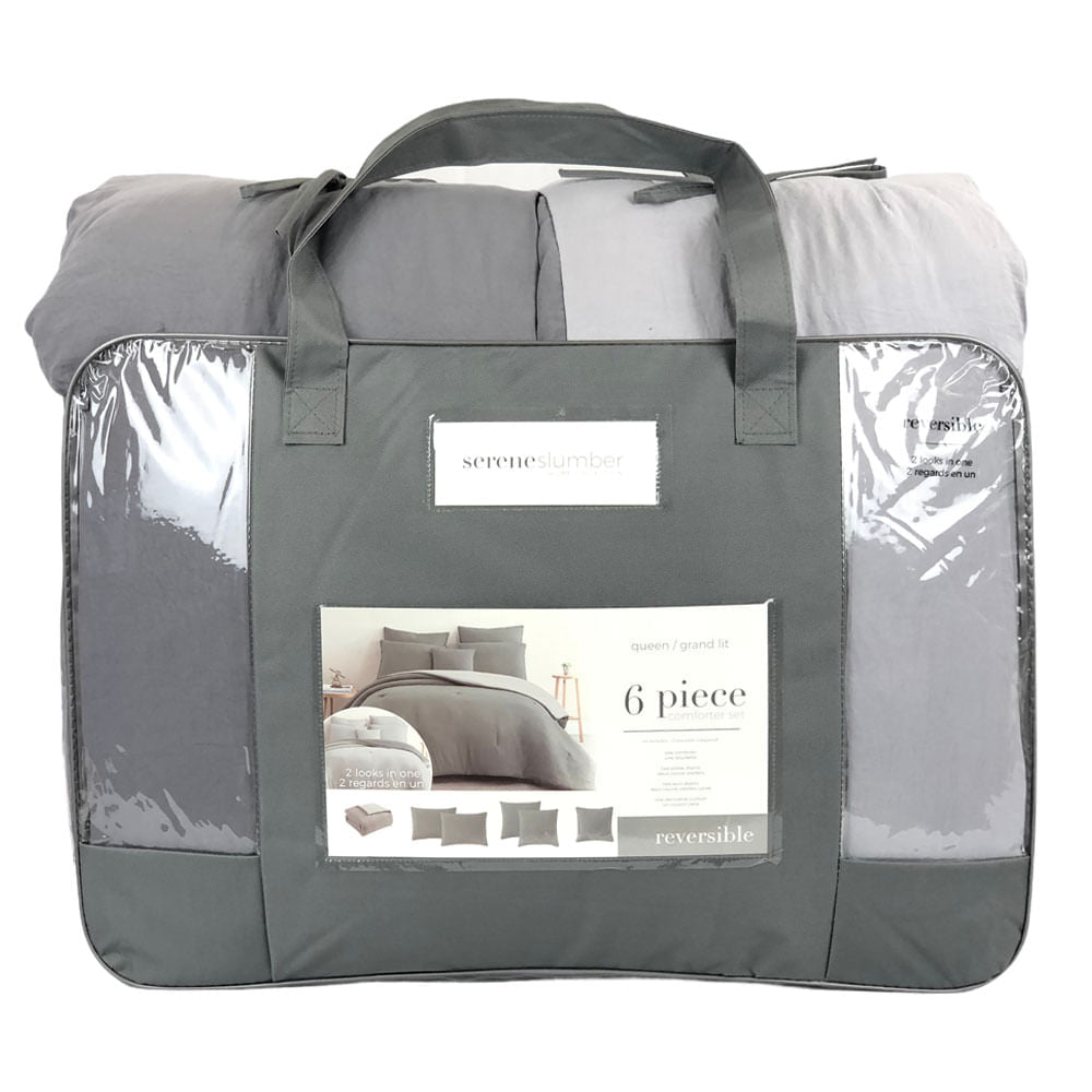 Comforter Sl Home Fashion Mallory Gris - Queen