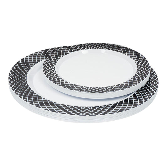 Juego de Platos Desechables Four Seasons Estampado 20 piezas