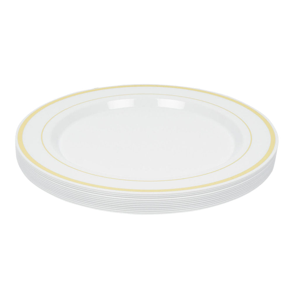 Juego de Platos Desechables Four Seasons Estampado 12 piezas
