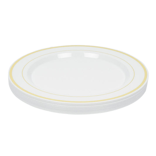 Juego de Platos Desechables Four Seasons Estampado 12 piezas