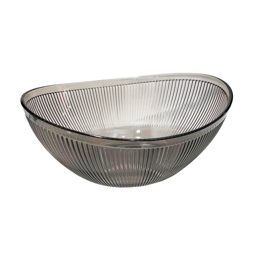 Bowl Ovalado Acrilico 1.65 Litro Gris - Depa Kitchenware