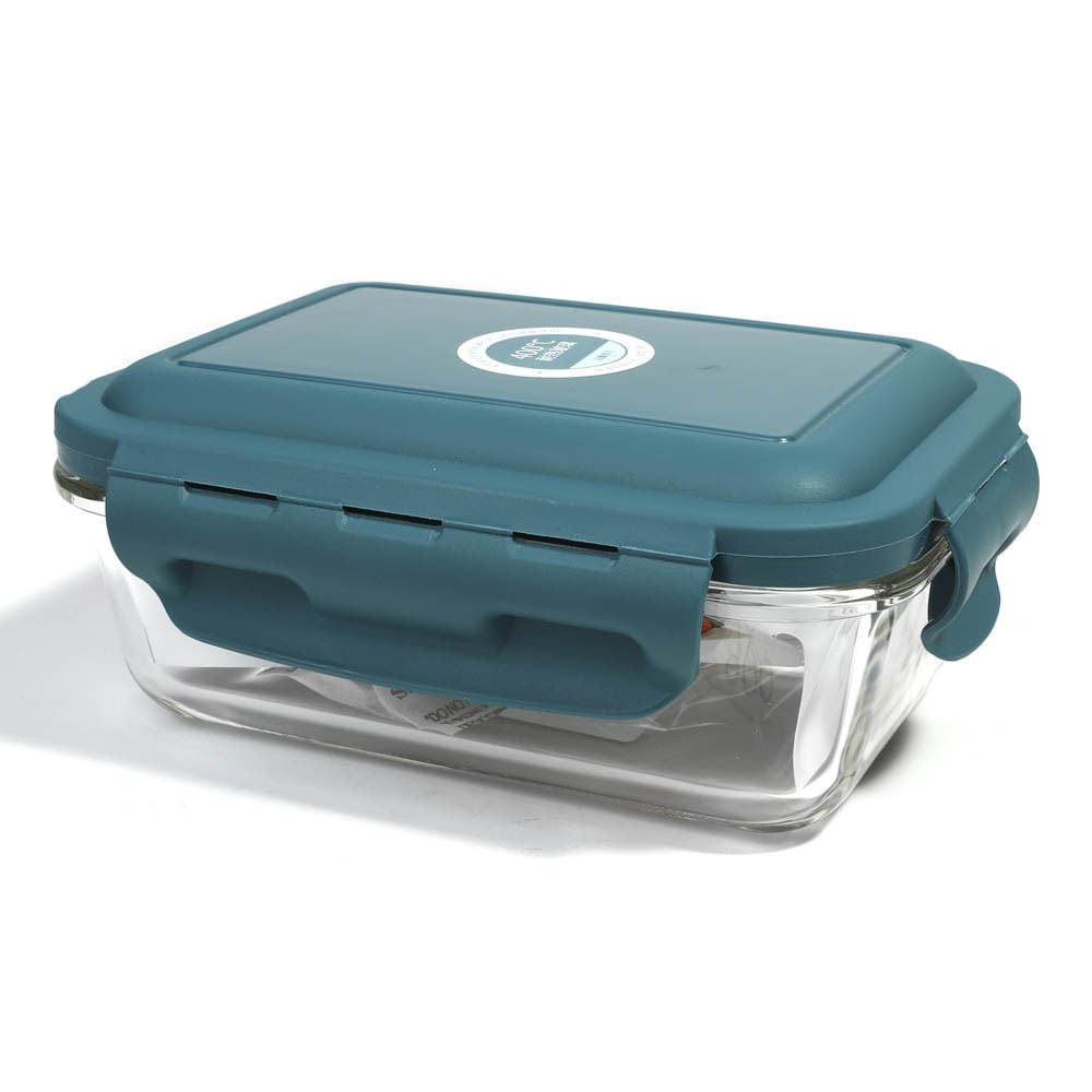 Envase de Vidrio Home Elegance Con Tapa Rectangular 550 ml - Surtido