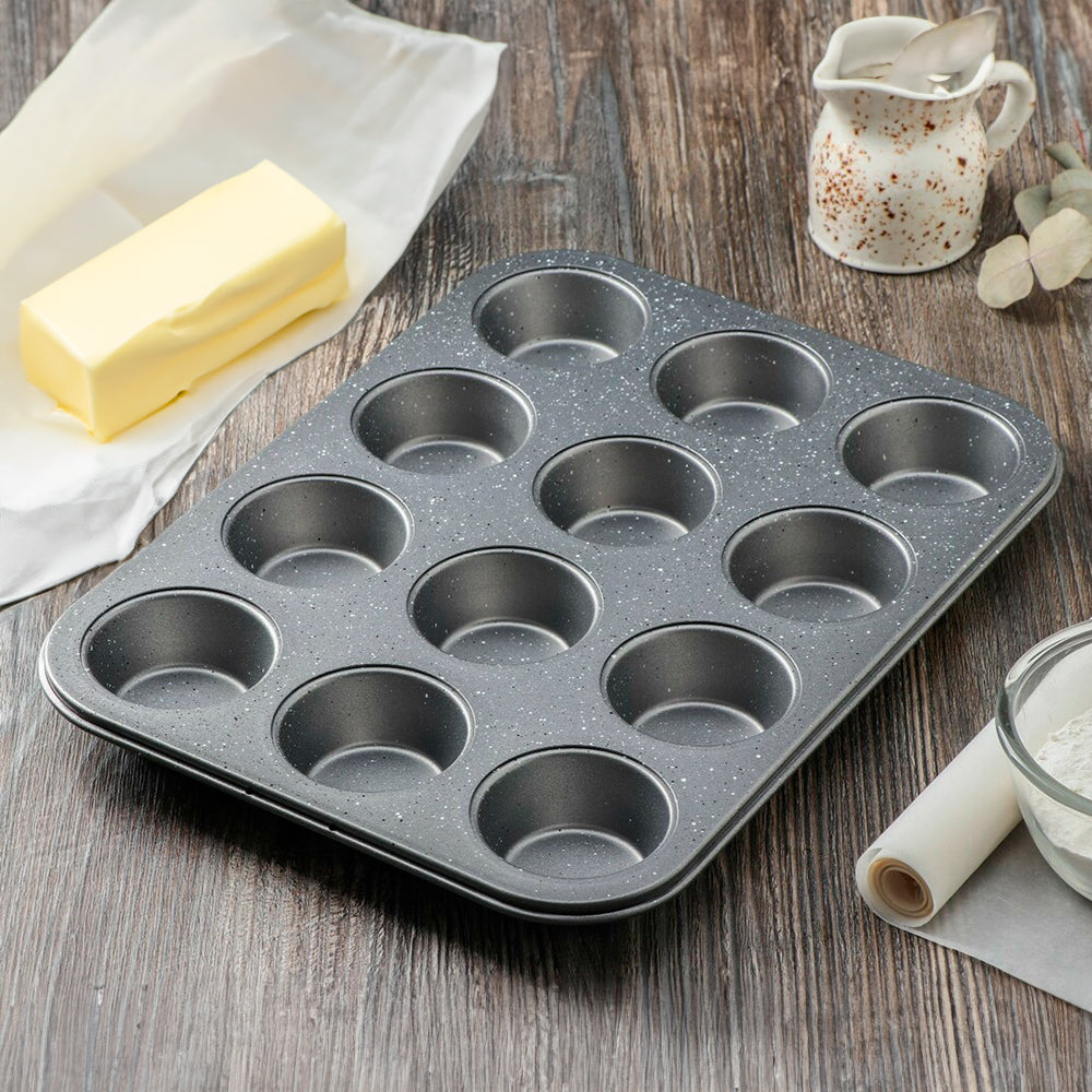 Molde Antiadherente Para Muffins Cook With Color de 12Cup
