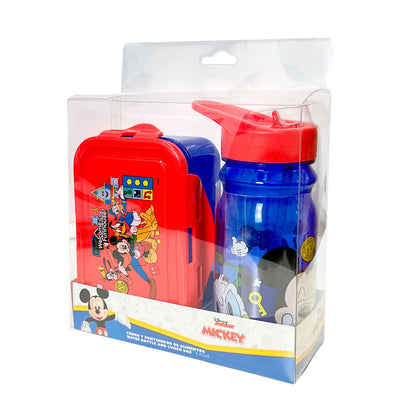 Envase Plástico de 600 Ml Mickey Mouse / Con Botella